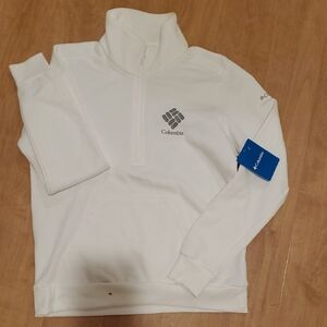 Columbia Women's Zip Up White Sweater